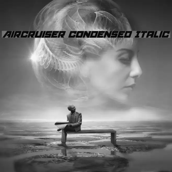 Aircruiser Condensed Italic Font examples