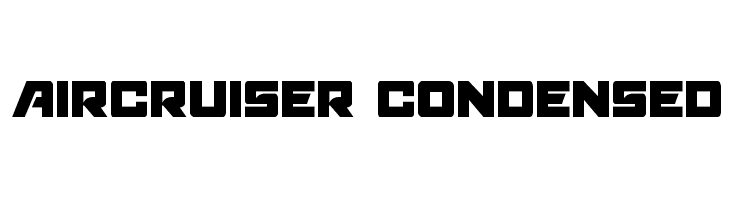 Aircruiser Condensed  Free Fonts Download