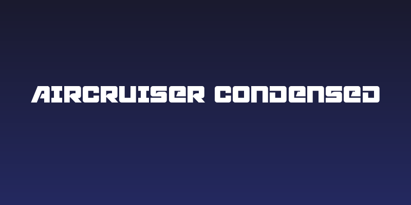 Aircruiser Condensed Social Header