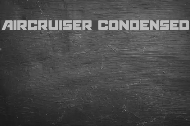 Aircruiser Condensed Font examples