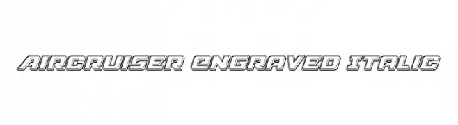 Aircruiser Engraved Italic  baixar fontes gratis