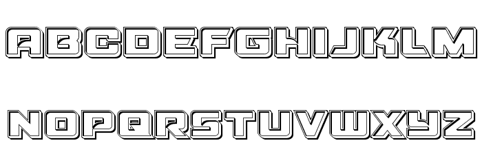 Aircruiser Engraved Шрифта строчной