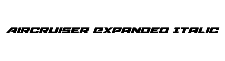 Aircruiser Expanded Italic  Free Fonts Download
