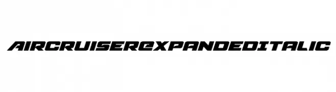 Aircruiser Expanded Italic  baixar fontes gratis