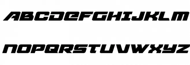 Aircruiser Expanded Italic Шрифта ВЕРХНИЙ