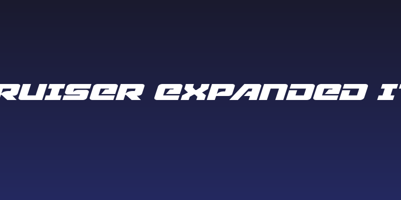 Aircruiser Expanded Italic Social Header