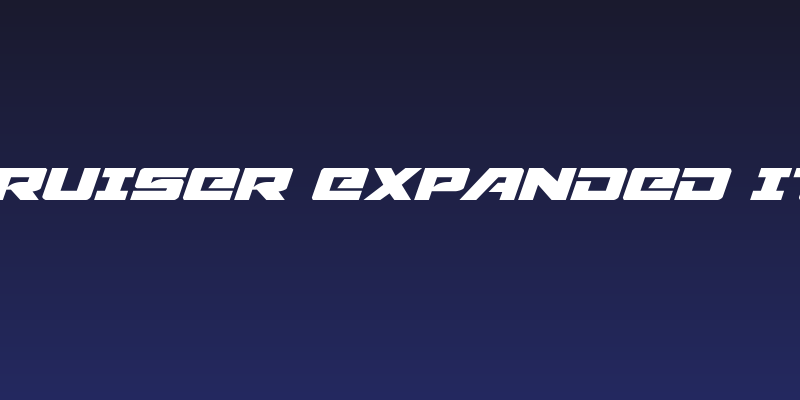 Aircruiser Expanded Italic Social Header