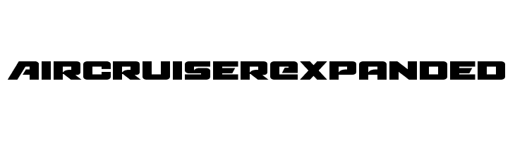 Aircruiser Expanded  フリーフォントのダウンロード