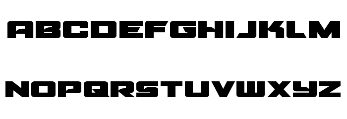 Aircruiser Expanded Font LOWERCASE