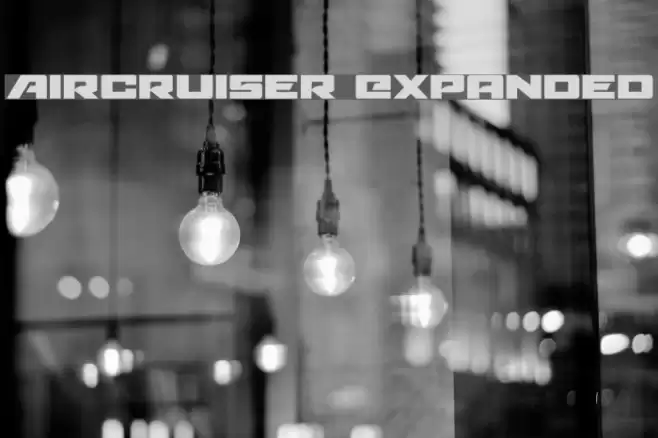 Aircruiser Expanded Font examples