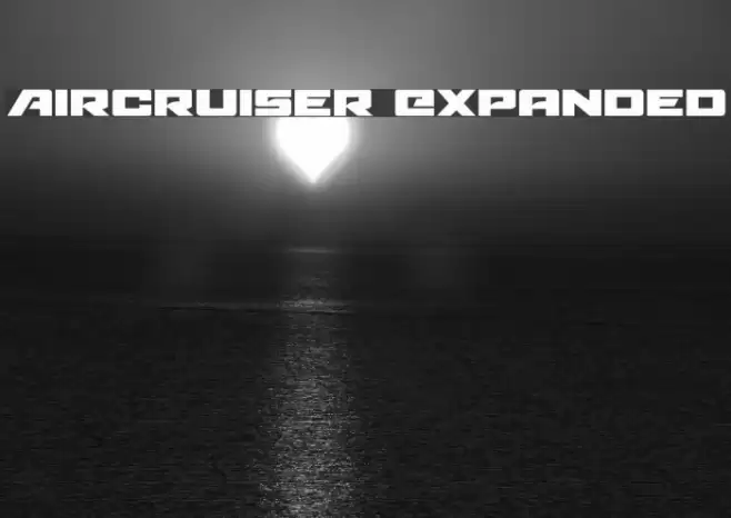 Aircruiser Expanded Font examples