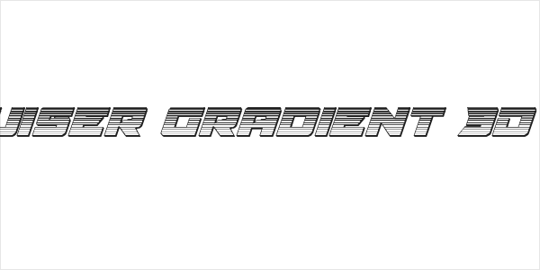 Aircruiser Gradient 3D Italic Logo