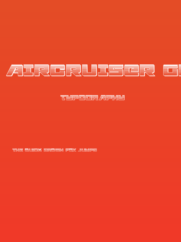 Aircruiser Gradient 3D Regular Poster