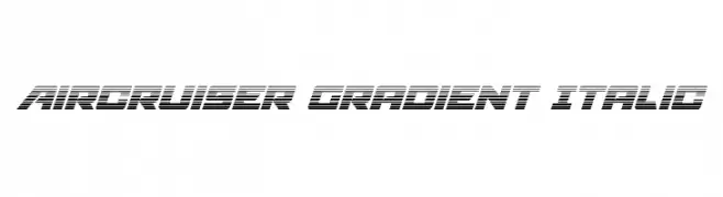 Aircruiser Gradient Italic 