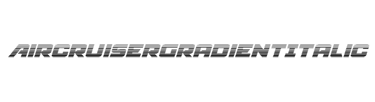 Aircruiser Gradient Italic  免费字体下载