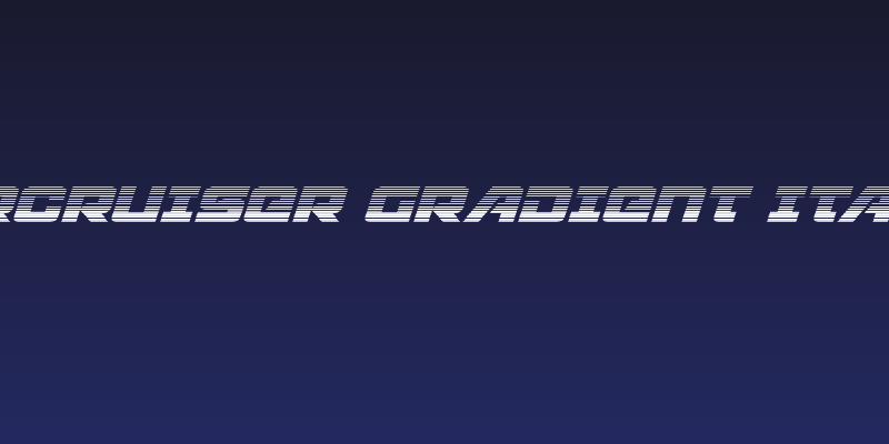 Aircruiser Gradient Italic Social Header