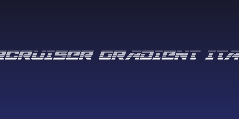 Aircruiser Gradient Italic Social Header