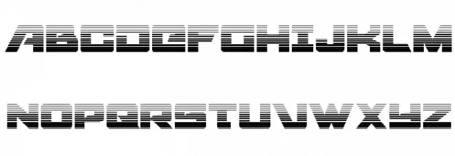 Aircruiser Gradient Regular Schriftart Groß