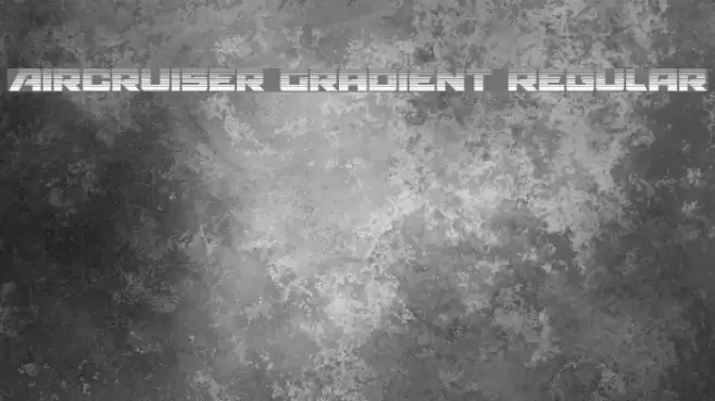 Aircruiser Gradient Regular Font examples