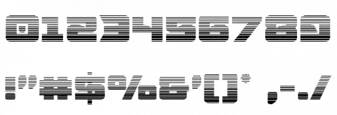 Aircruiser Gradient Font OTHER CHARS