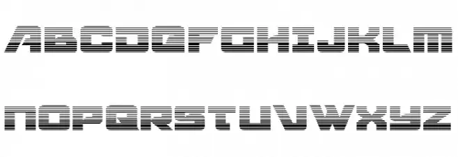 Aircruiser Gradient Schriftart Groß