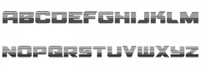 Aircruiser Gradient फ़ॉन्ट लोअरकेस