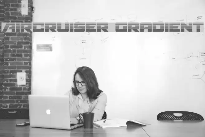 Aircruiser Gradient Font examples