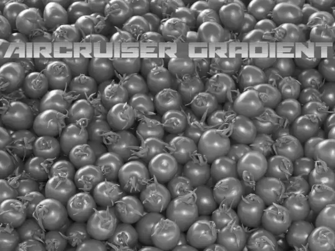 Aircruiser Gradient Font examples