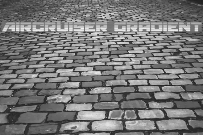 Aircruiser Gradient Font examples