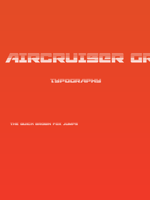 Aircruiser Gradient Poster