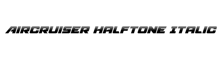 Aircruiser Halftone Italic  नि: शुल्क फ़ॉन्ट्स डाउनलोड