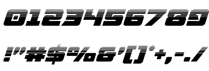 Aircruiser Halftone Italic Font OTHER CHARS
