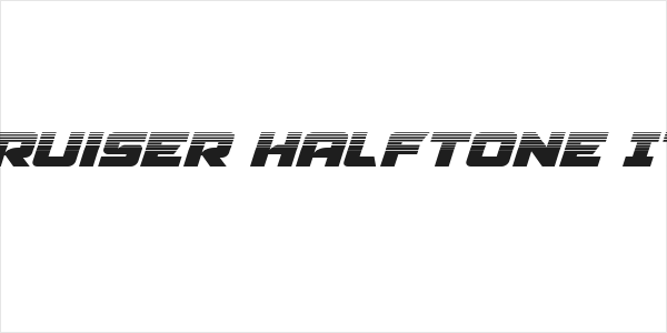 Aircruiser Halftone Italic Logo