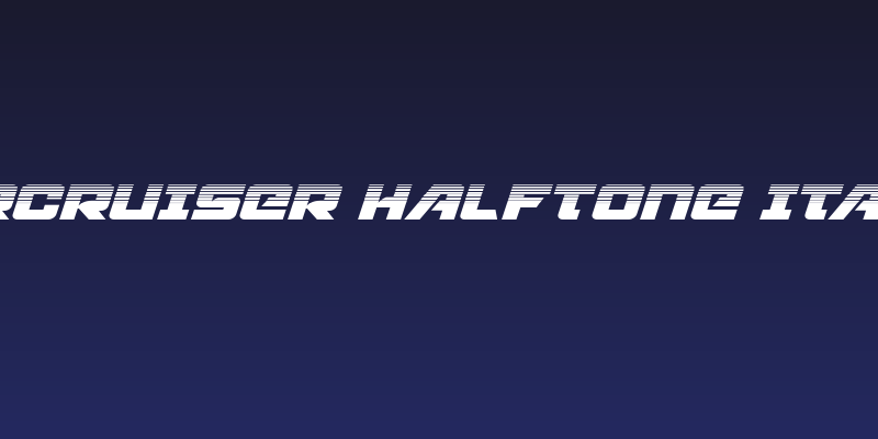 Aircruiser Halftone Italic Social Header