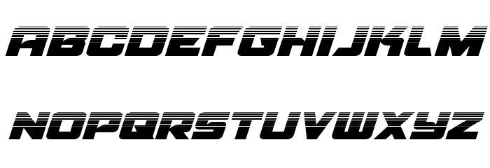 Aircruiser Halftone Italic Font LOWERCASE