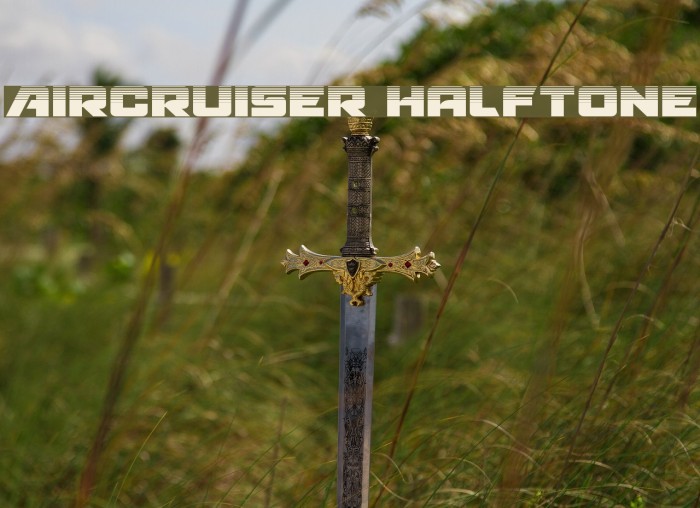 Aircruiser Halftone Font examples