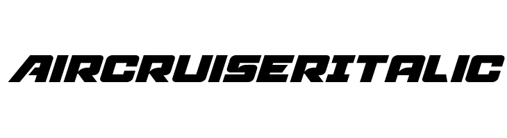 Aircruiser Italic  フリーフォントのダウンロード