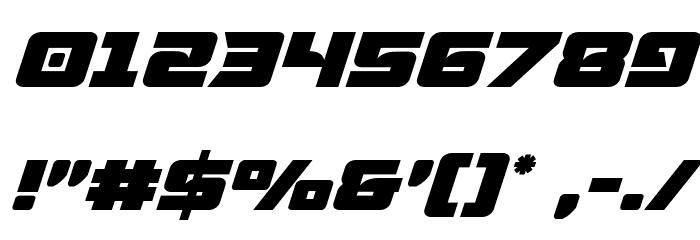 Aircruiser Italic Font OTHER CHARS