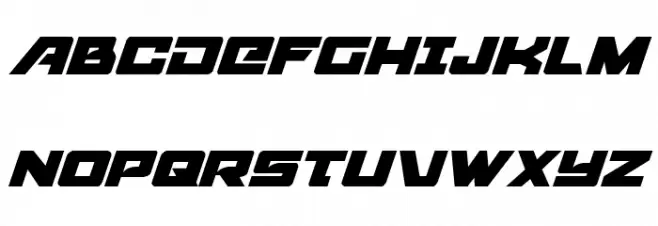 Aircruiser Italic Шрифта ВЕРХНИЙ