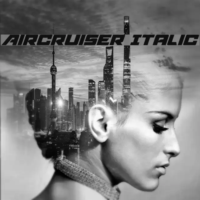 Aircruiser Italic Font examples