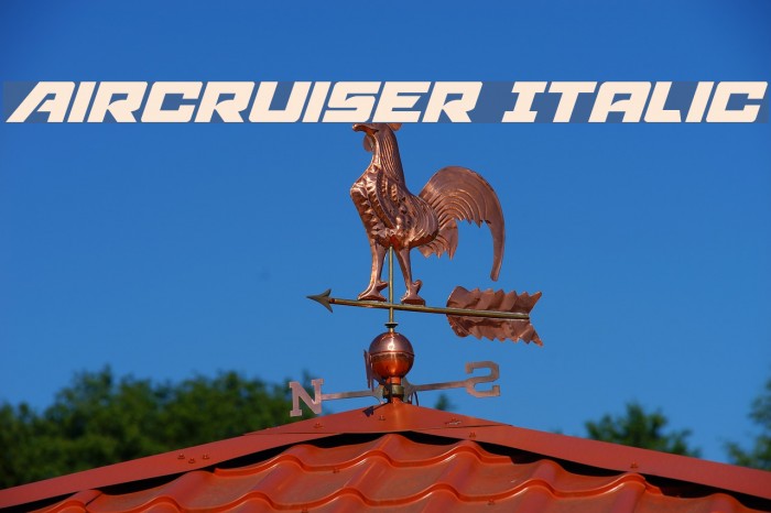 Aircruiser Italic Font examples