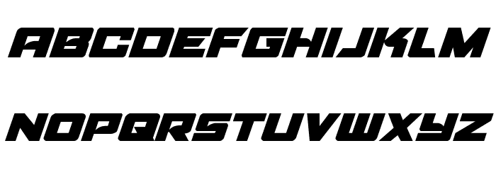 Aircruiser Italic Font LOWERCASE