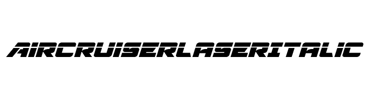 Aircruiser Laser Italic  Descarca Fonturi Gratis