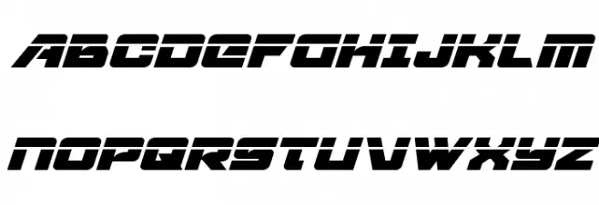 Aircruiser Laser Italic Fonte MAIÚSCULAS
