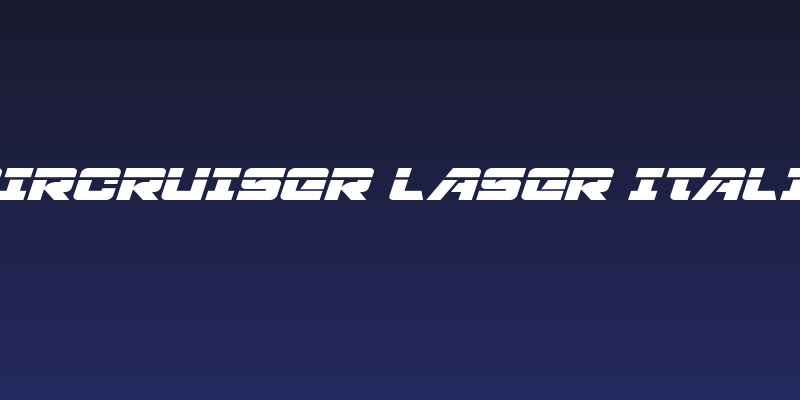 Aircruiser Laser Italic Social Header