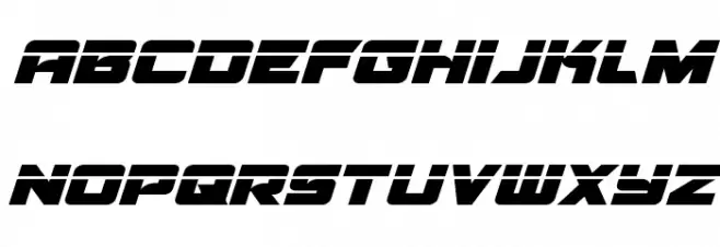 Aircruiser Laser Italic Font Litere mici