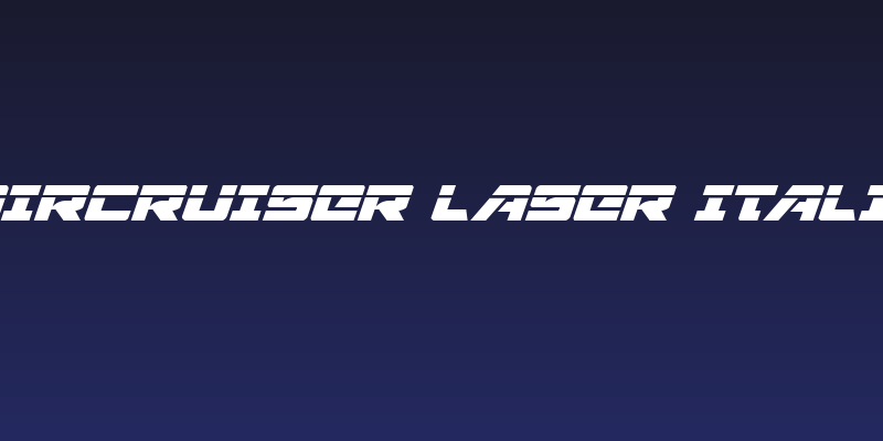 Aircruiser Laser Italic Social Header
