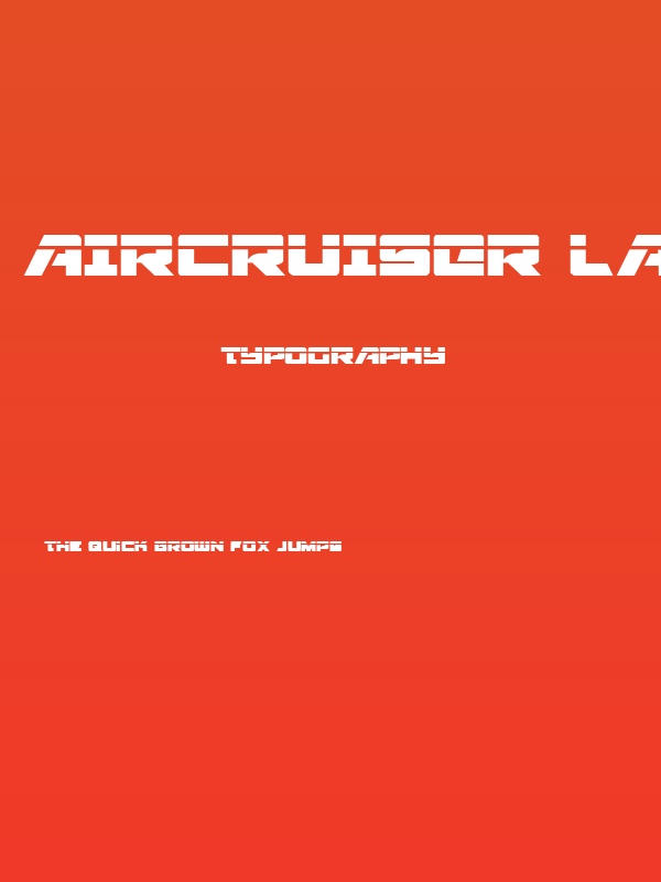 Aircruiser Laser Regular Poster
