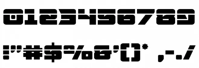 Aircruiser Laser Font OTHER CHARS