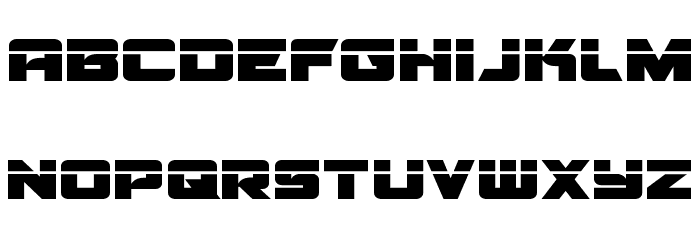 Aircruiser Laser Font LOWERCASE